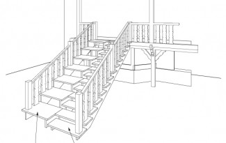 Проект наружной лестницы